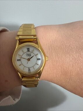 Caravelle by Bulova Gold Tone Women's Watch - White Dial